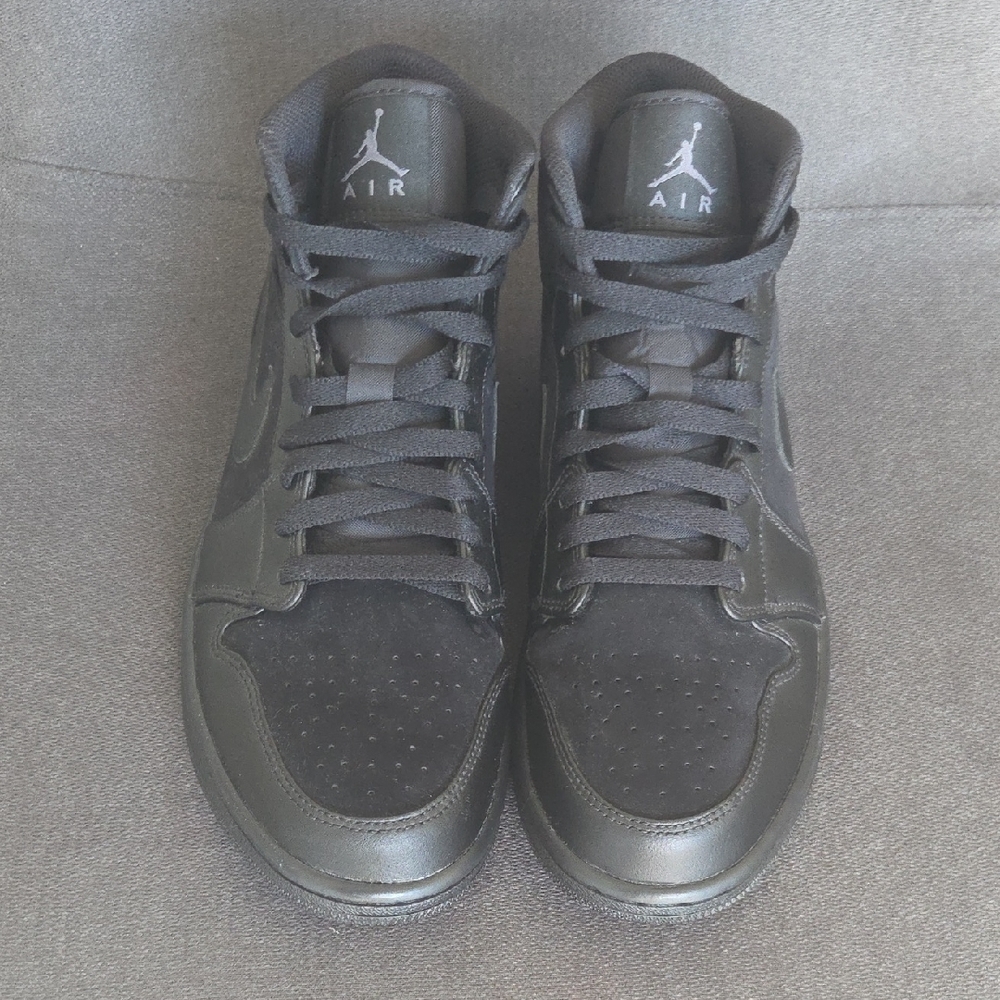 Jordan Men's All-Black High-Top Sneakers